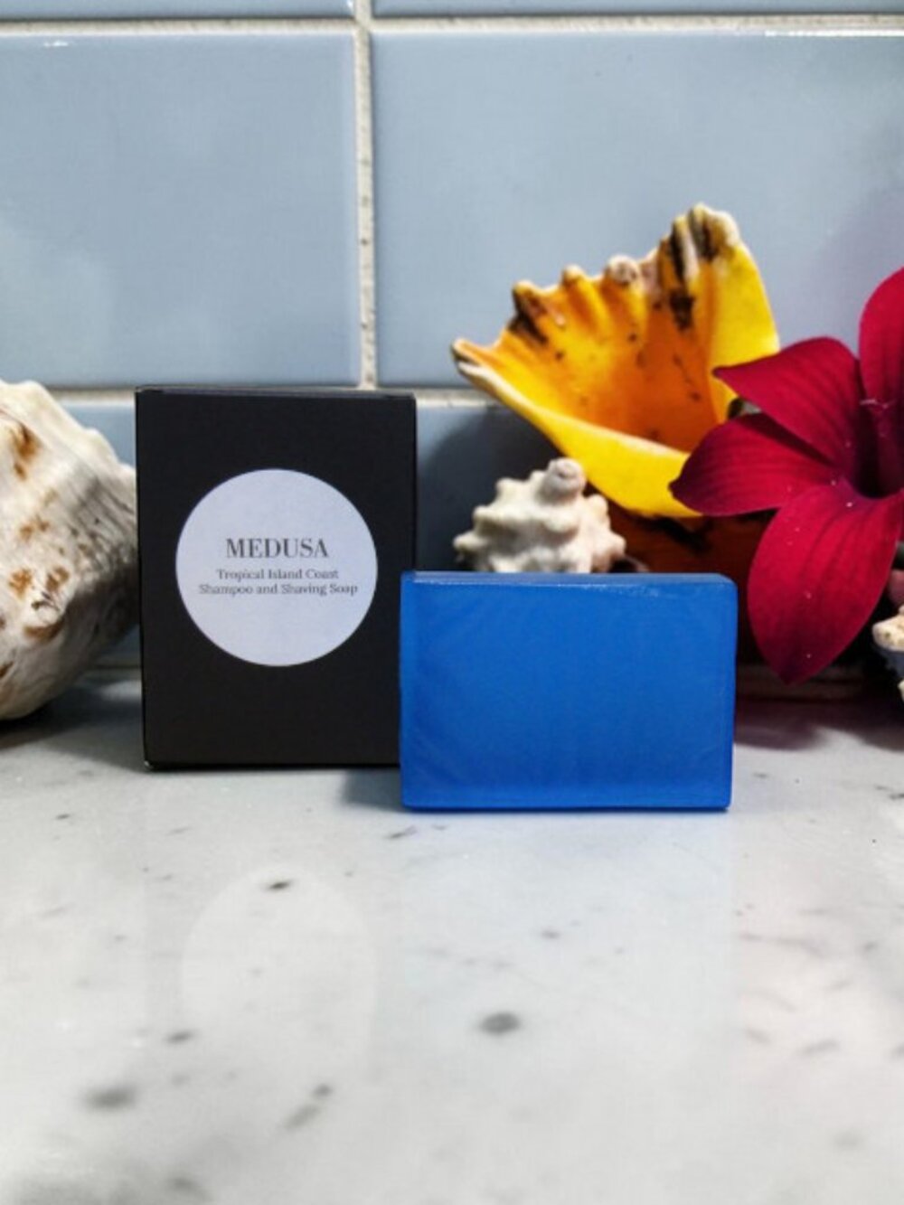 NEW Solid Shampoo & Shaving Bar. Tropical Island scent.